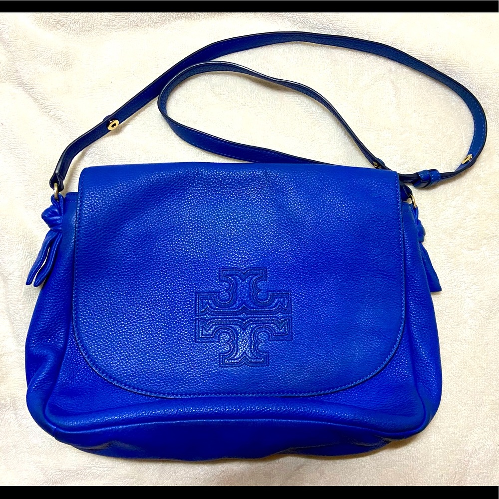 TORY BURCH - saddle crossbody - BONDI BLUE